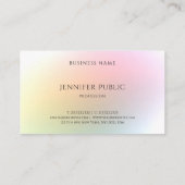 Trendy Colorful Sjabloon Modern elegant design Visitekaartje (Achterkant)