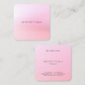 Trendy Colorful Sjabloon Professional Elegant Vierkante Visitekaartje (Voorkant / Achterkant)