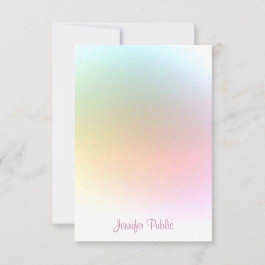 Trendy Colorful Typography Script Modern Sjabloon (Voorkant)