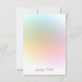 Trendy Colorful Typography Script Modern Sjabloon (Achterkant)