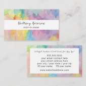 Trendy Colorful Waterverf Abstracte kunst Unieke Visitekaartje (Voorkant / Achterkant)