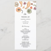 Trendy Colorful Waterverf Pumpkin | Autumn Vibes Menu (Voorkant)