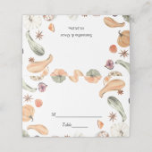 Trendy Colorful Waterverf Pumpkin | Autumn Vibes Plaatskaartje (Buitenkant ongevouwen)