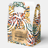 Trendy Colorful Zebra Animal Print Bedankdoosjes (Geopend)