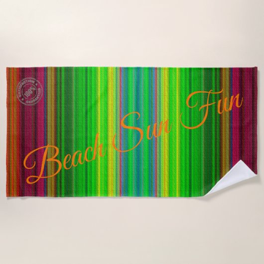 Trendy Colors Beach Towel Strandlaken (Voorkant)