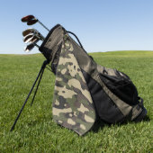 Trendy Colors Camouflage Abstract Patroon Golfhanddoek (Groen)