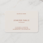 Trendy Colors Elegant Luxury Professional Sjabloon Visitekaartje (Achterkant)