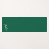 Trendy Colors Personalized Script Green Yogamat (Voorkant (horizontaal))