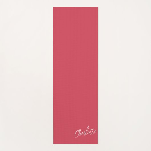 Trendy Colors Personalized Script  Yogamat (Voorkant)