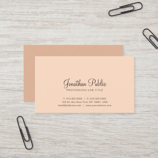 Trendy Colors Professional Stijlvol modern design Visitekaartje (Voorkant / Achterkant in situ)