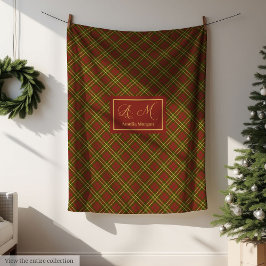 Trendy Colors Throw Blanket Rustic Autumn Plaid Fleece Deken