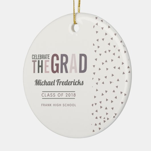 Trendy colorway Afstuderen Keramisch Ornament (Links)