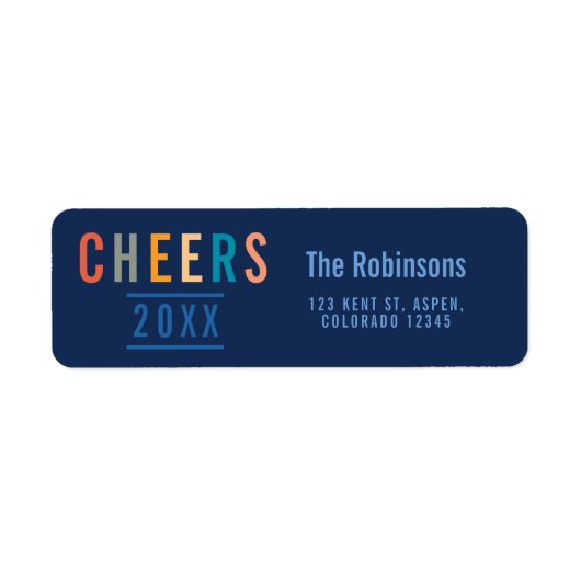 Trendy Colorways 2018 Vakantie Etiket (Voorkant)