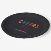 Trendy Colorways 2018 Vakantie Papieren Bordje (Gekanteld)