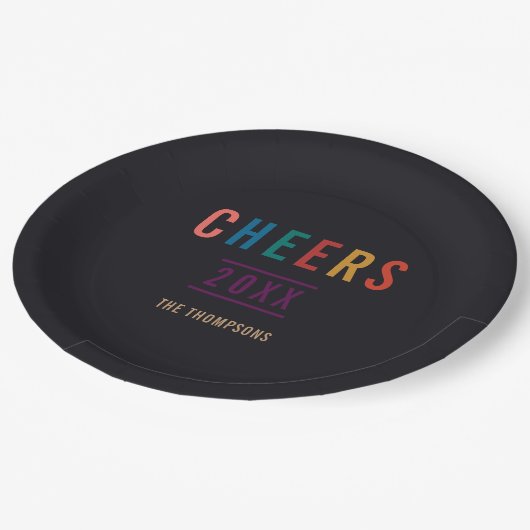 Trendy Colorways 2018 Vakantie Papieren Bordje (Gekanteld)