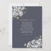 Trendy colorways Baby's Breath Baby shower Bedankt Kaart (Voorkant)