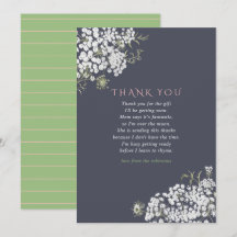 Trendy colorways Baby's Breath Baby shower Bedankt