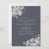 Trendy colorways Baby's Breath Baby shower nodigen Kaart (Voorkant)