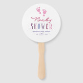 Trendy colorways Girl Baby shower Handwaaier (Voorkant)