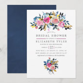 Trendy Colorways Waterverf Floral Vrijgezellenfees Kaart (Voorkant / Achterkant)