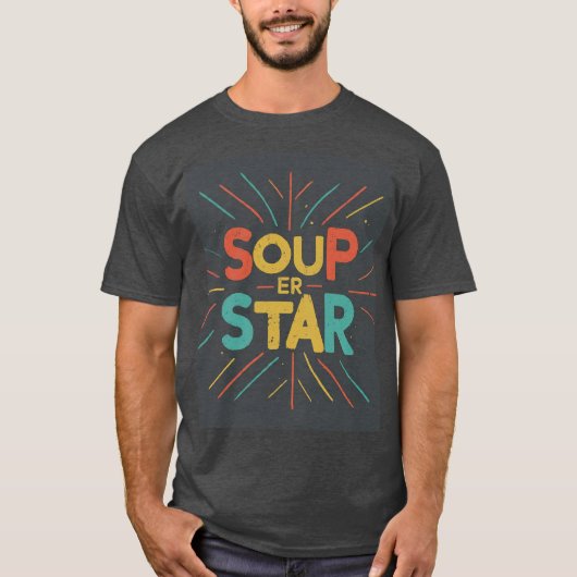 Trendy & comfortabele Soep-er Star T-shirt (Voorkant)