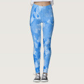 Trendy & comfortabele stijlen - Blue Hearts Mode Leggings (Voorkant)