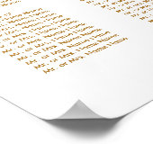 Trendy Confetti Gold Stippen - Zitkuur Poster (Hoek)