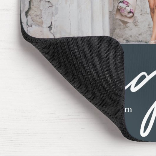 Trendy Congrats Afstuderen Foto Mousepad Muismat (Hoek)