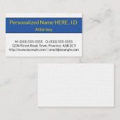 Trendy & Contemmodern Attorney Visitekaartje (Voorkant / Achterkant)