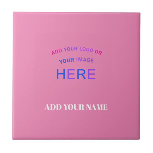 Trendy Contemmodern  handelsmerk Roze Tegeltje (Voorkant)