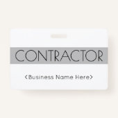 Trendy "CONTRACTOR"-badge Badge (Voorkant)