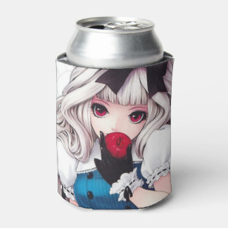 Trendy & Cool Anime Girl met personalisatie Blikjeskoeler