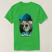 Trendy Cool Bear Chill Poster  T-shirt (Design voorkant)