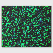 Trendy Cool Blue Seagreen Camouflage Pattern Cadeaupapier (Vlak)