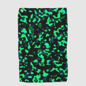 Trendy Cool Blue Seagreen Camouflage Pattern Golfhanddoek (Voorkant)