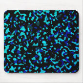 Trendy Cool Blue Seagreen Camouflage Pattern Muismat (Voorkant)