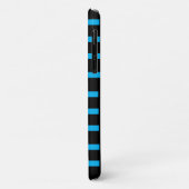 Trendy Cool Blue Seahorse Blue Stripe Black Unique Case-Mate iPhone Case (Achterkant/links)
