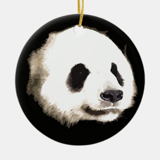 Trendy Cool Chic Hot Panda Christmas Tree Ornament (Voorkant)