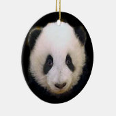 Trendy Cool Chic Panda Christmas Tree Ornament (Rechts)