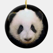 Trendy Cool Chic Panda Christmas Tree Ornament (Achterkant)