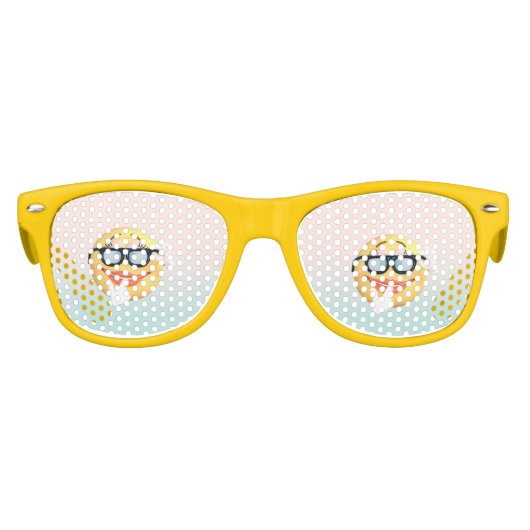 Trendy Cool Emoticon Gezicht E moji Kinder Zonnebril (Voorkant)