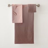 Trendy Cool Girl Face Silhouette Bad Handdoek (Insitu)