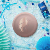 Trendy Cool Girl Face Silhouette Papieren Bordje (Feest)