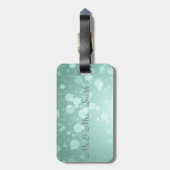 Trendy Cool Girly, Bokeh, Lips, Kiss me Bagagelabel (Achterkant verticaal)