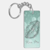 Trendy Cool Girly, Bokeh, Lips, Kiss me Sleutelhanger (Voorkant Links)