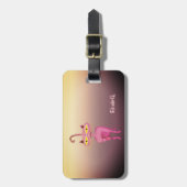 Trendy Cool Girly Whimsical - Speciaal gepersonali Bagagelabel (Voorkant verticaal)