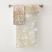 Trendy Cool Glitter Bokeh Bad Handdoek (Insitu)