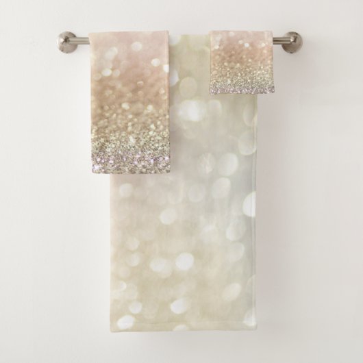 Trendy Cool Glitter Bokeh Bad Handdoek (Insitu)