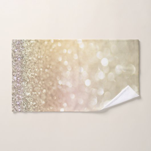 Trendy Cool Glitter Bokeh Bad Handdoek (Handdoek)
