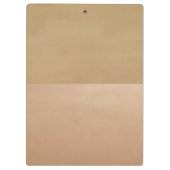 Trendy Cool Gold Glitter Feather - Gepersonaliseer Klembord (Achterkant)